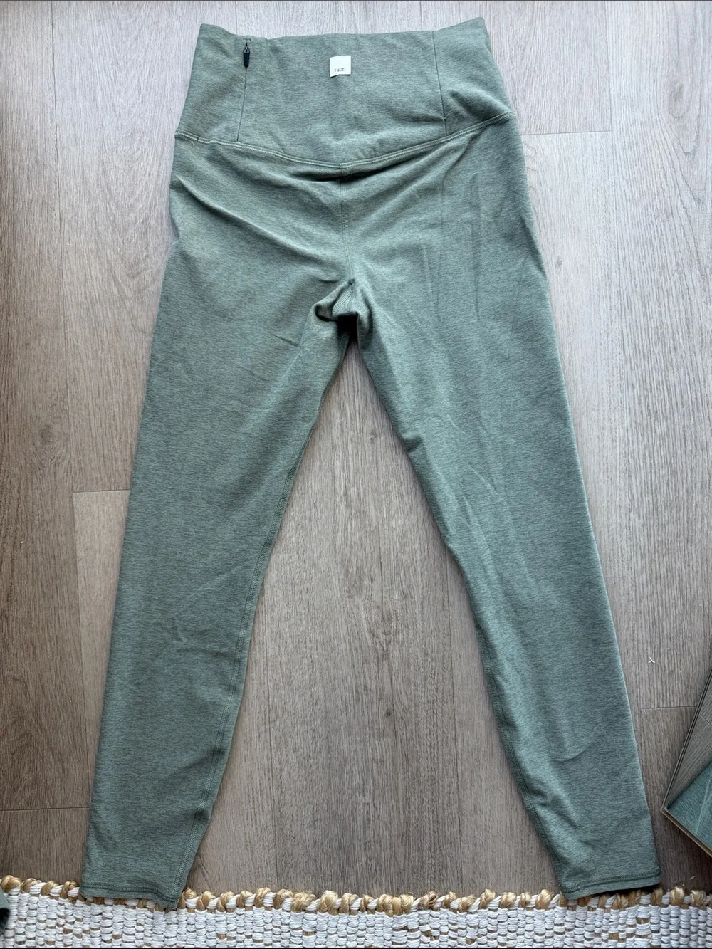 Vuori small olive green longline sports bra and leggings